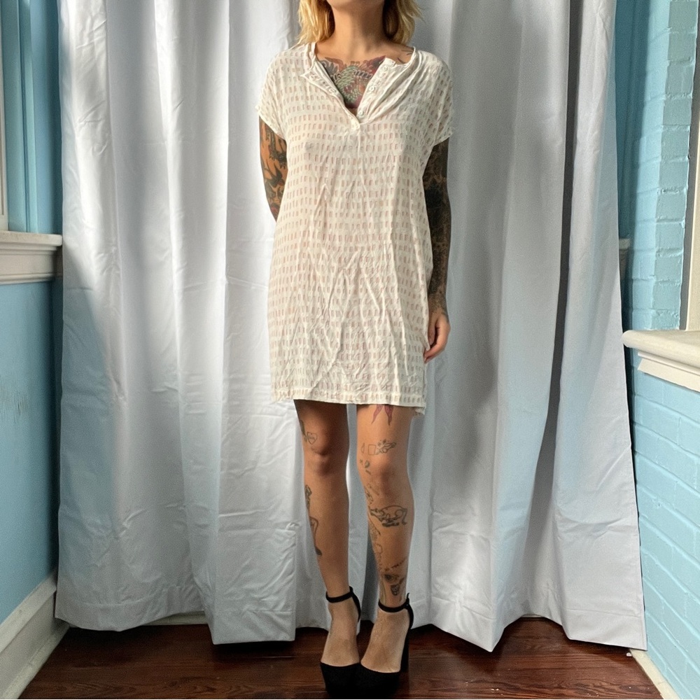 a. cheng silky summery shirt dress deco beauty